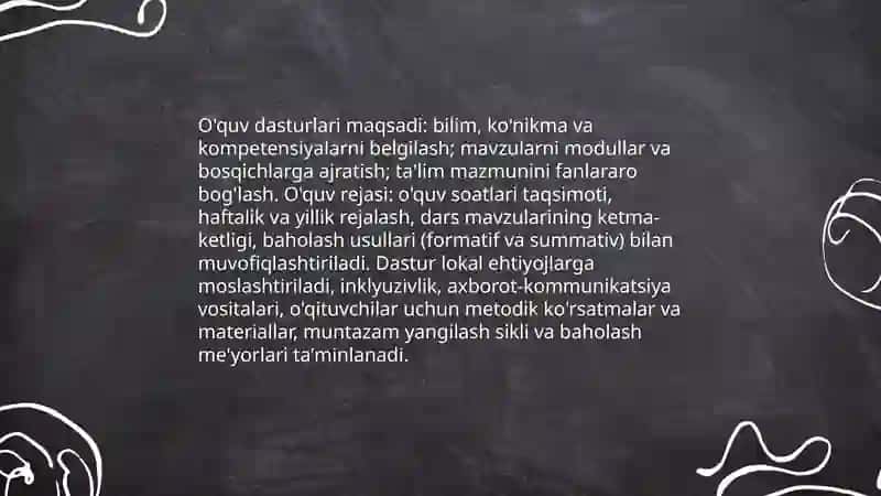 Talim mazmuni 4