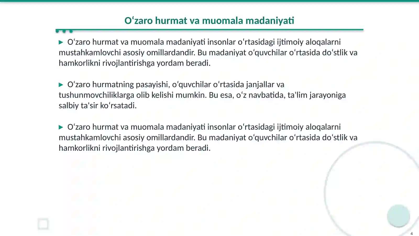 Odob-axloq tushunchasi va ahamiyati 4