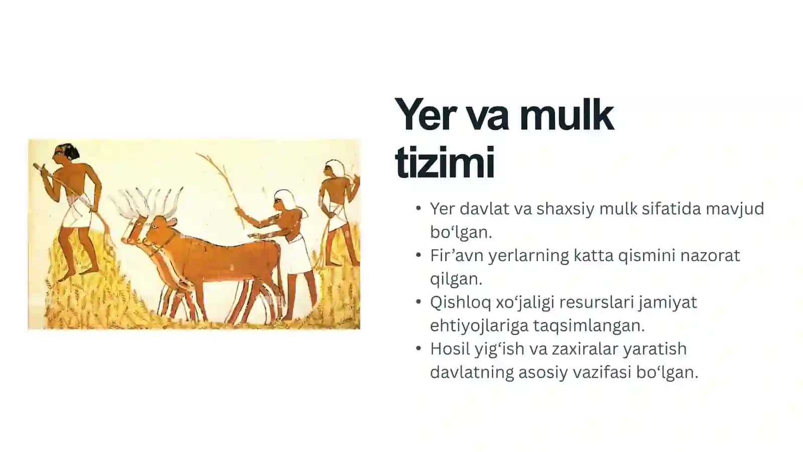 Qadimgi misrdagi iqtisodiy g'oyalar 4