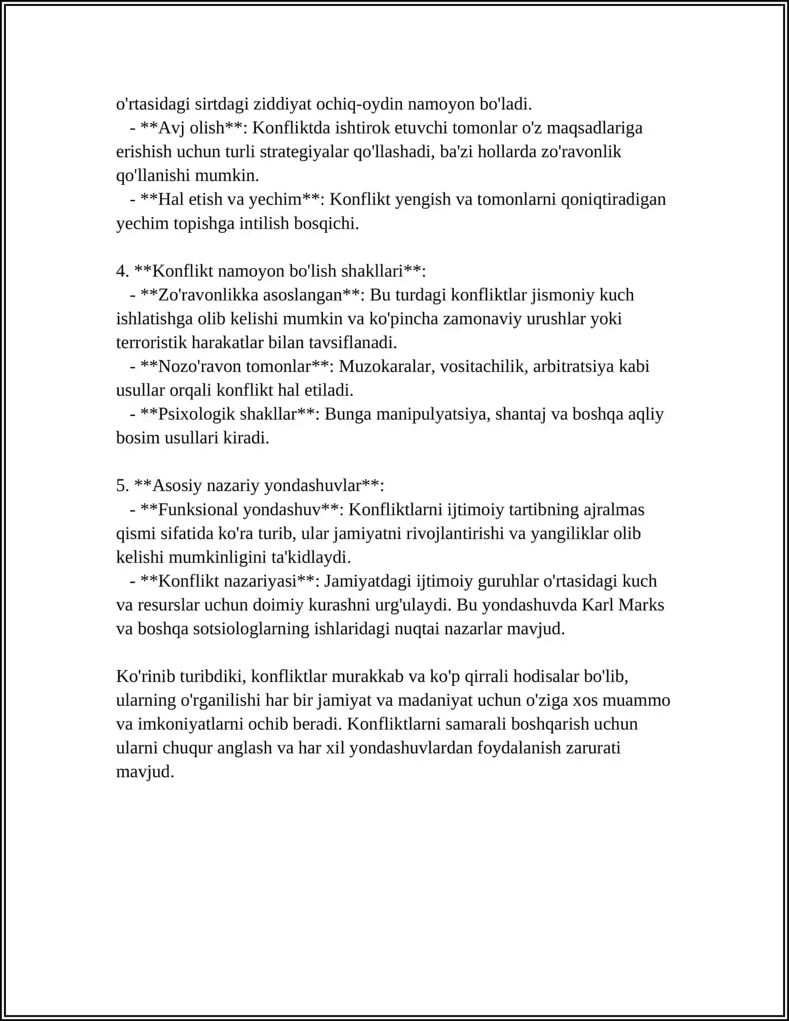 KONFILIKTLARNING NOMOYON BULISH SHAKILLARI VA TURLARI 4