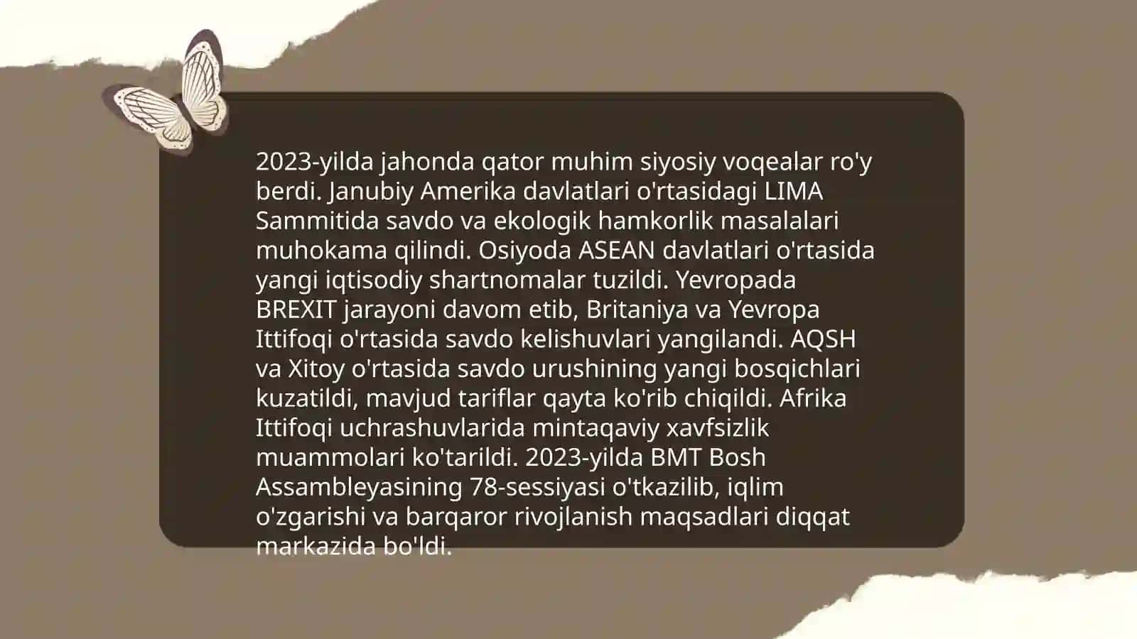 Turli mazularda xalgaro sharhlar yozish va auditoriyada tahlil gilish 4