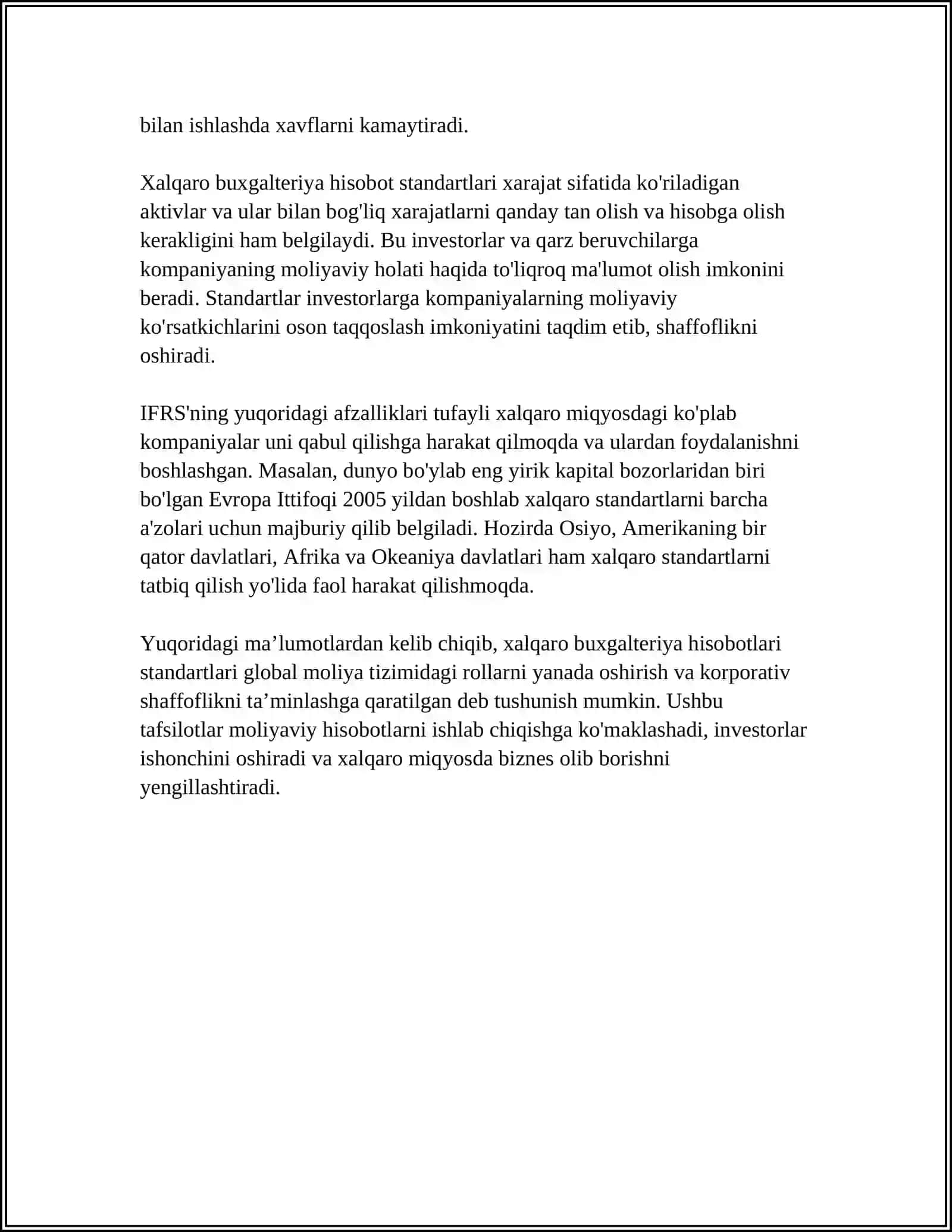 BUXGALTERIYA HISOBINING XALQARO STANDARTI 4