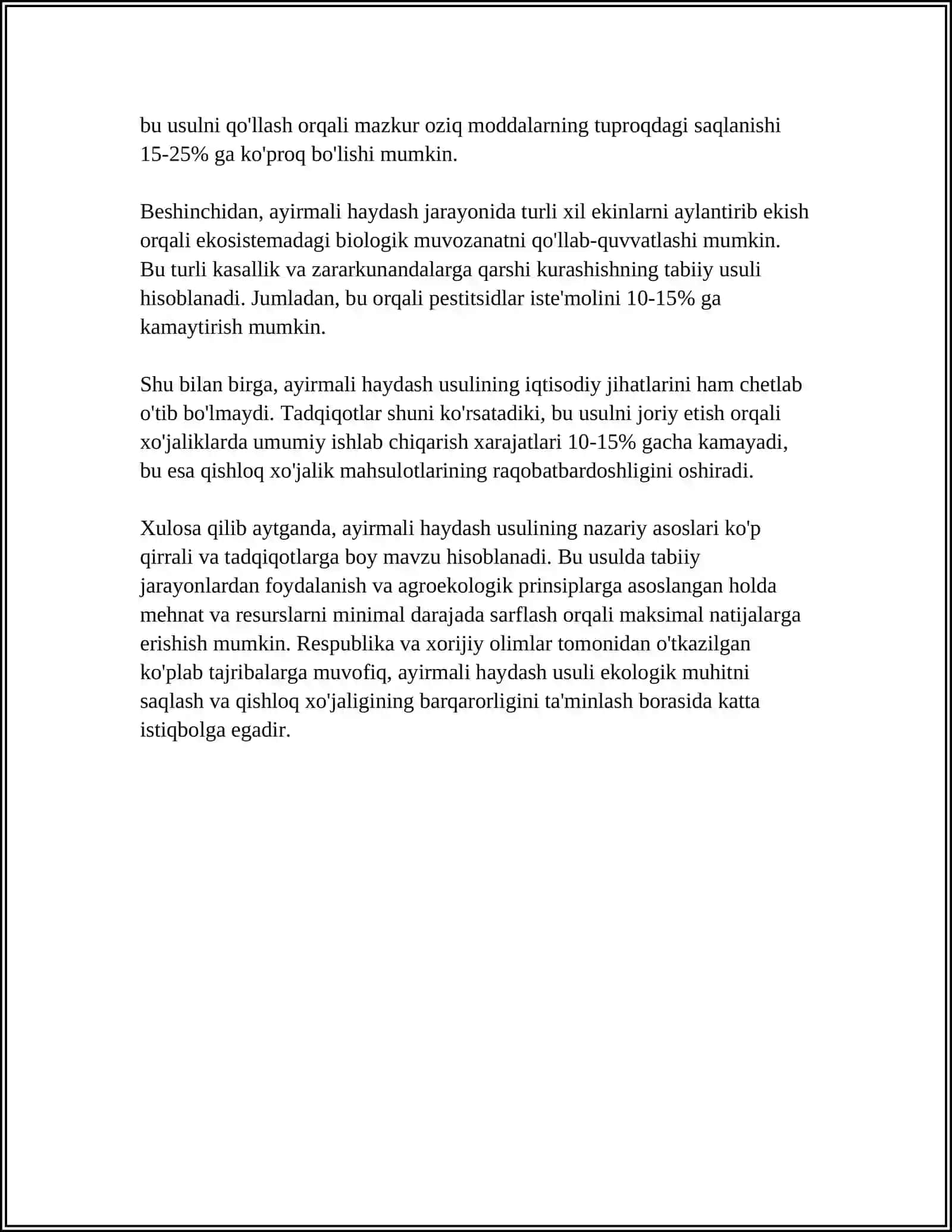 Ayirmali Haydash Usulining Nazariy Asoslari 4