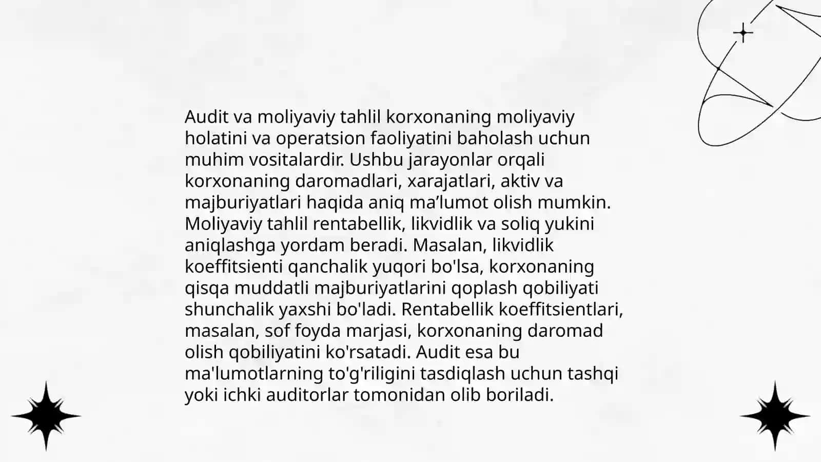 Audit va buxgalteriya hisobi 4