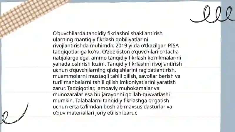 Boshlang‘ich ta'limda o‘quvchilarda axborotni to‘g‘ri qabul qilish va tahlil qilish ko‘nikmalarini rivojlantirish 4