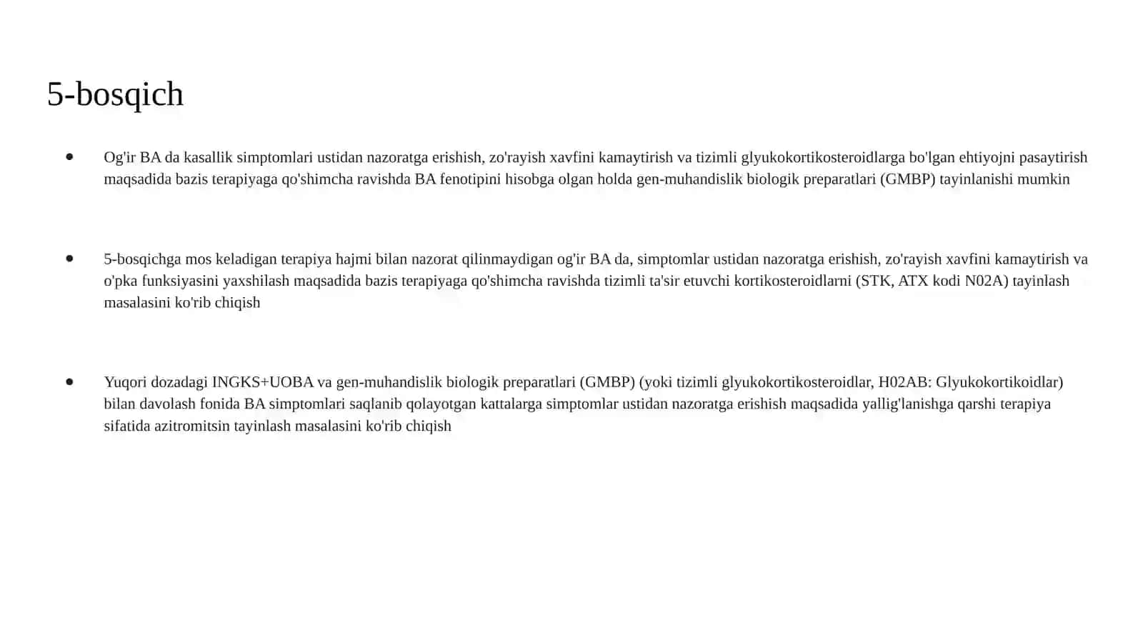 Bronxial astmani davolash bosqichlari (1-variant) 4