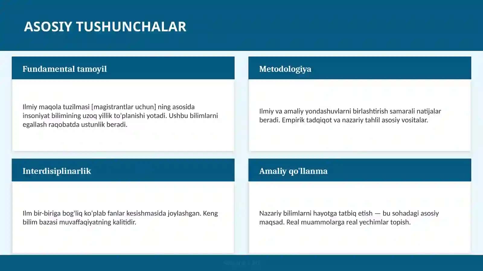 Ilmiy maqola tuzilmasi [magistrantlar uchun] 4
