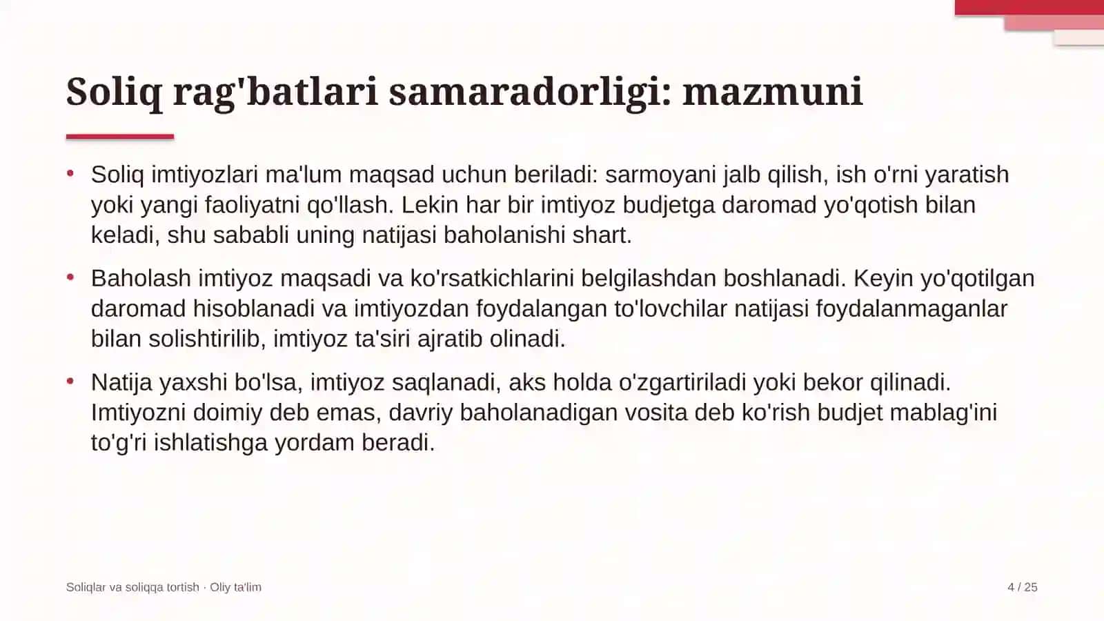 maxsus texnika parklarida soliq rag'batlari samaradorligi 4075 4