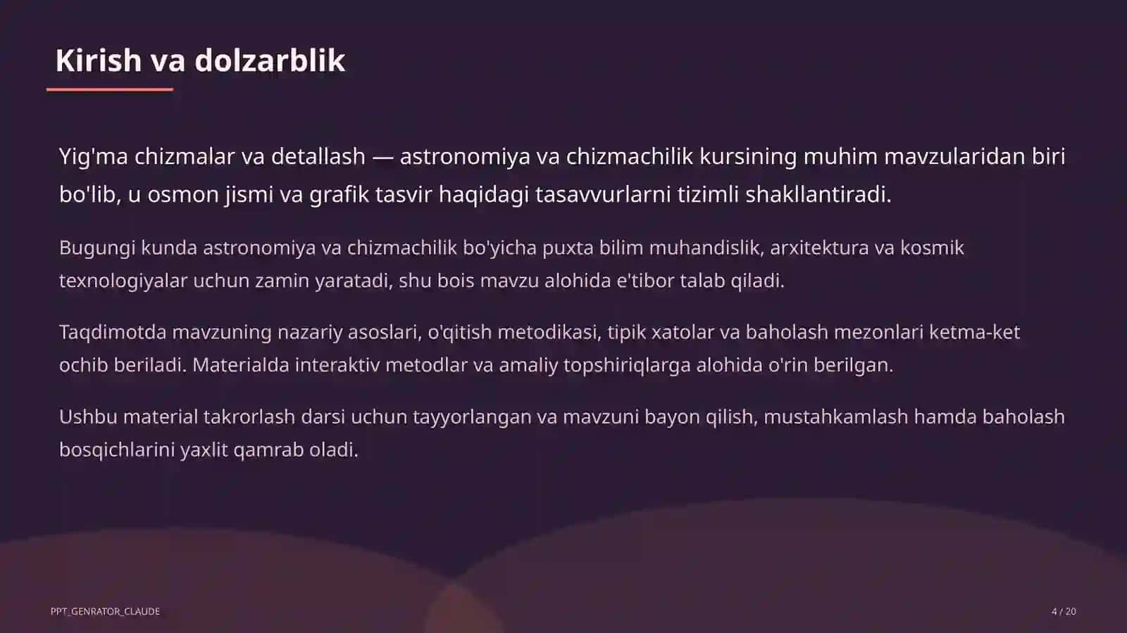 Yig'ma chizmalar va detallash (9-sinf) 4