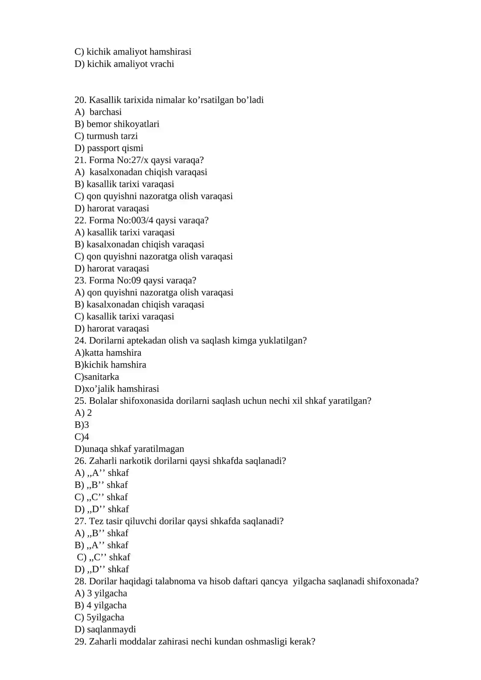 Ma'muriy-xòjalik bòlimi qanday qismlardan iborat? 4