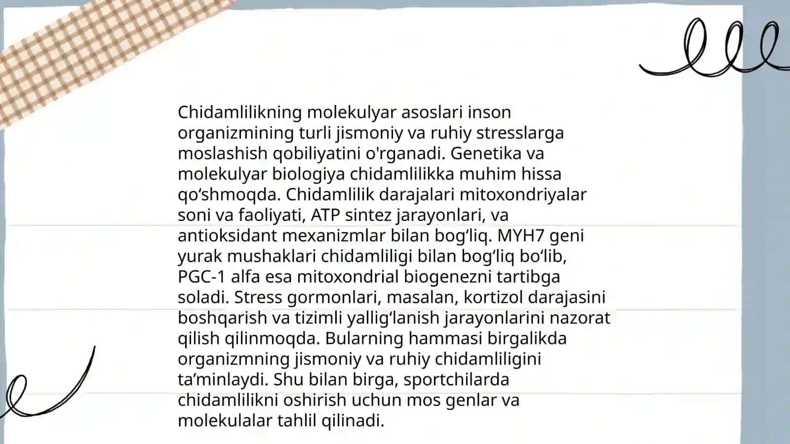 Stress, moslashuv va chidamlilik. O‘simliklar chidamliligining umumiy mexanizmlari 4