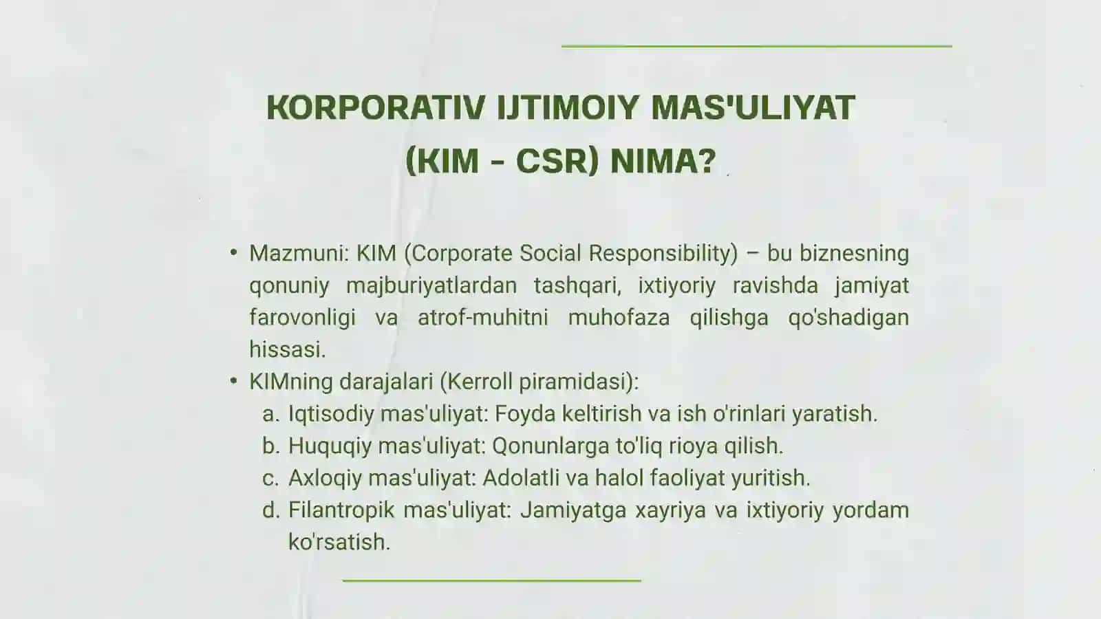 KORPORATIV BOSHQARUVDA IJTIMOIY MASʼULIYAT VA BARQARORLIK 4