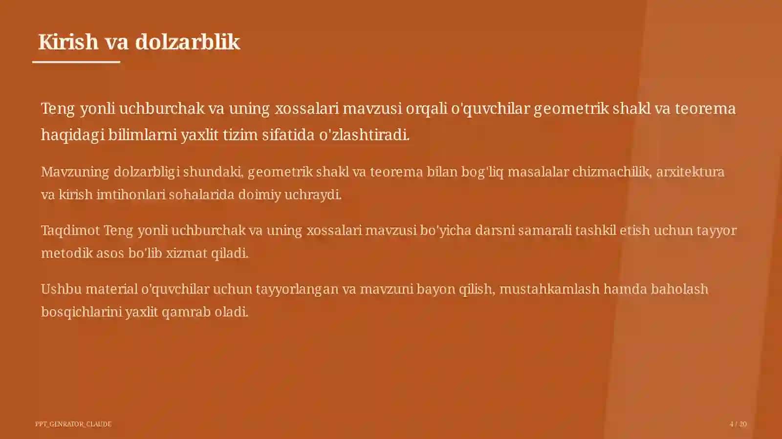 Geometriya (7–11) — o'quvchilar uchun 4
