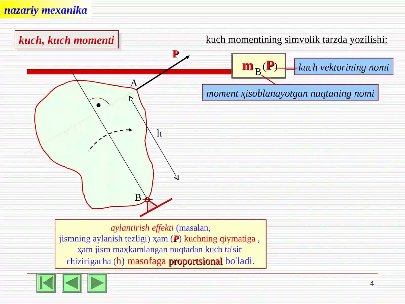 tekislikda giparallel kuchlar va juftlar sistemasi 4