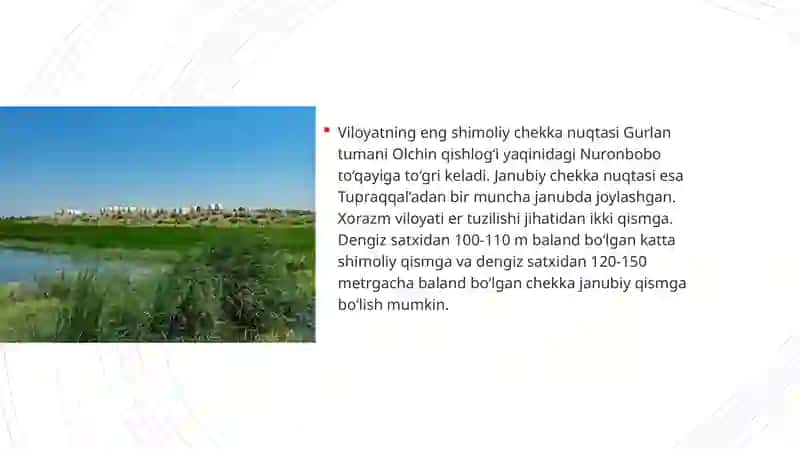 Xorazm okrugining tabiati 4