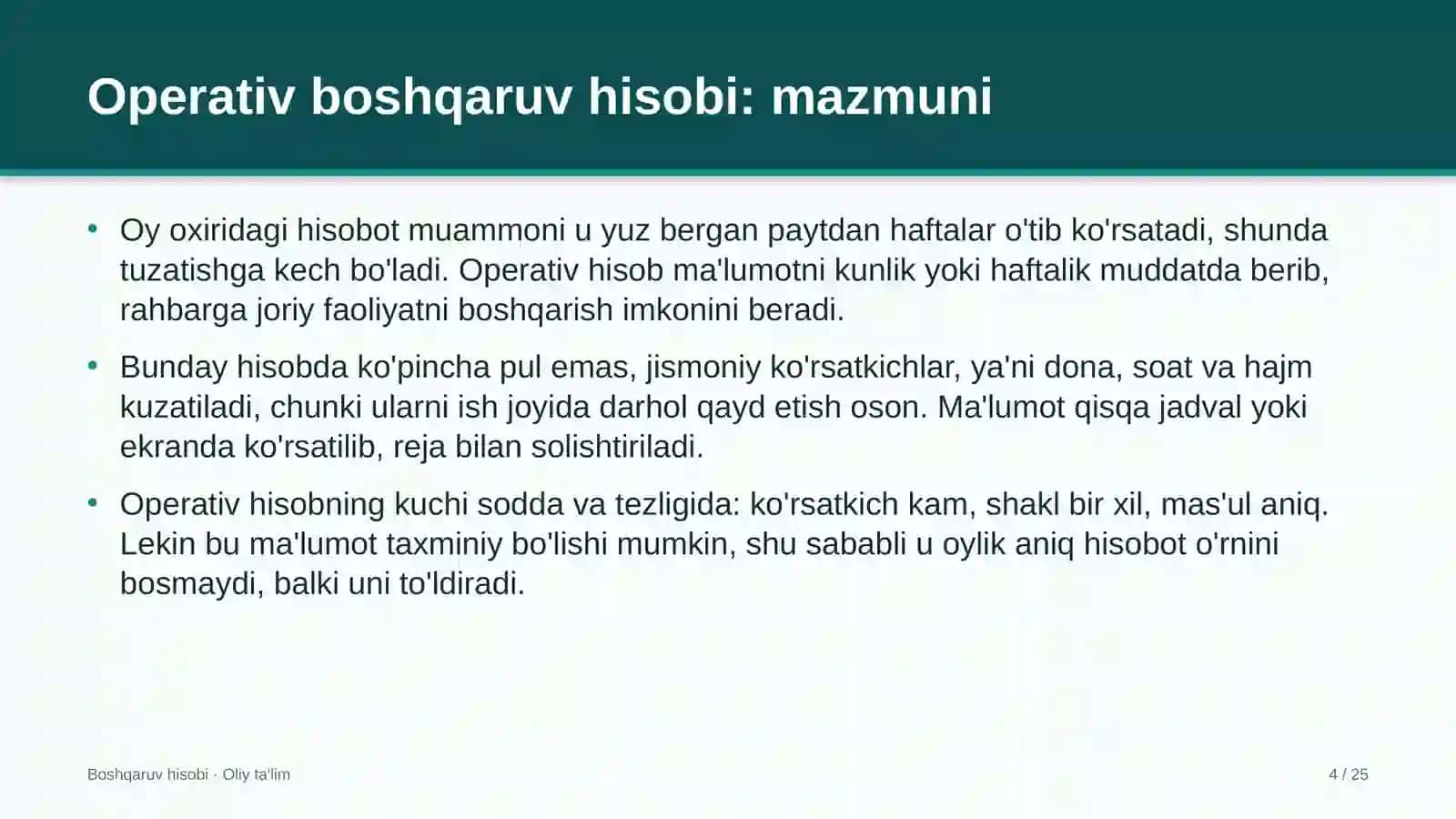 opera va balet teatrlarida operativ boshqaruv hisobini yuritish 9760 4