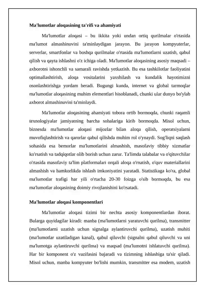 Axorot kommunikatsiya tushunchasi va uning asosiy tarkibiy qismlari 4