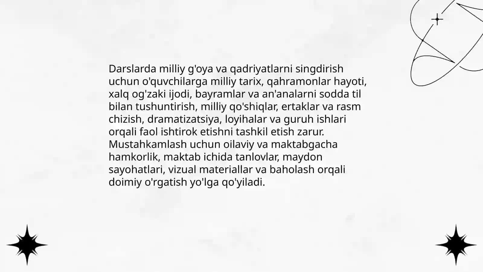 Boshlang'ich sinf o'quvchilarida vatanparvarlik tuyg'ularini shakllantirish Ubaydullayeva 4