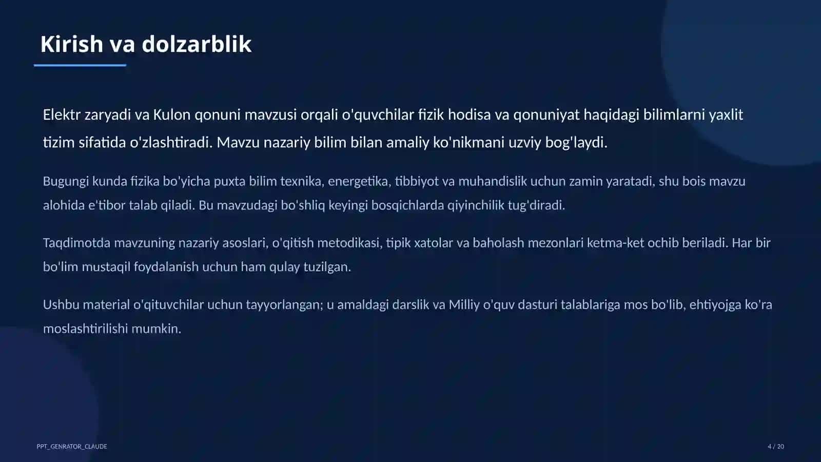 Elektr zaryadi va Kulon qonuni (8-sinf) 4