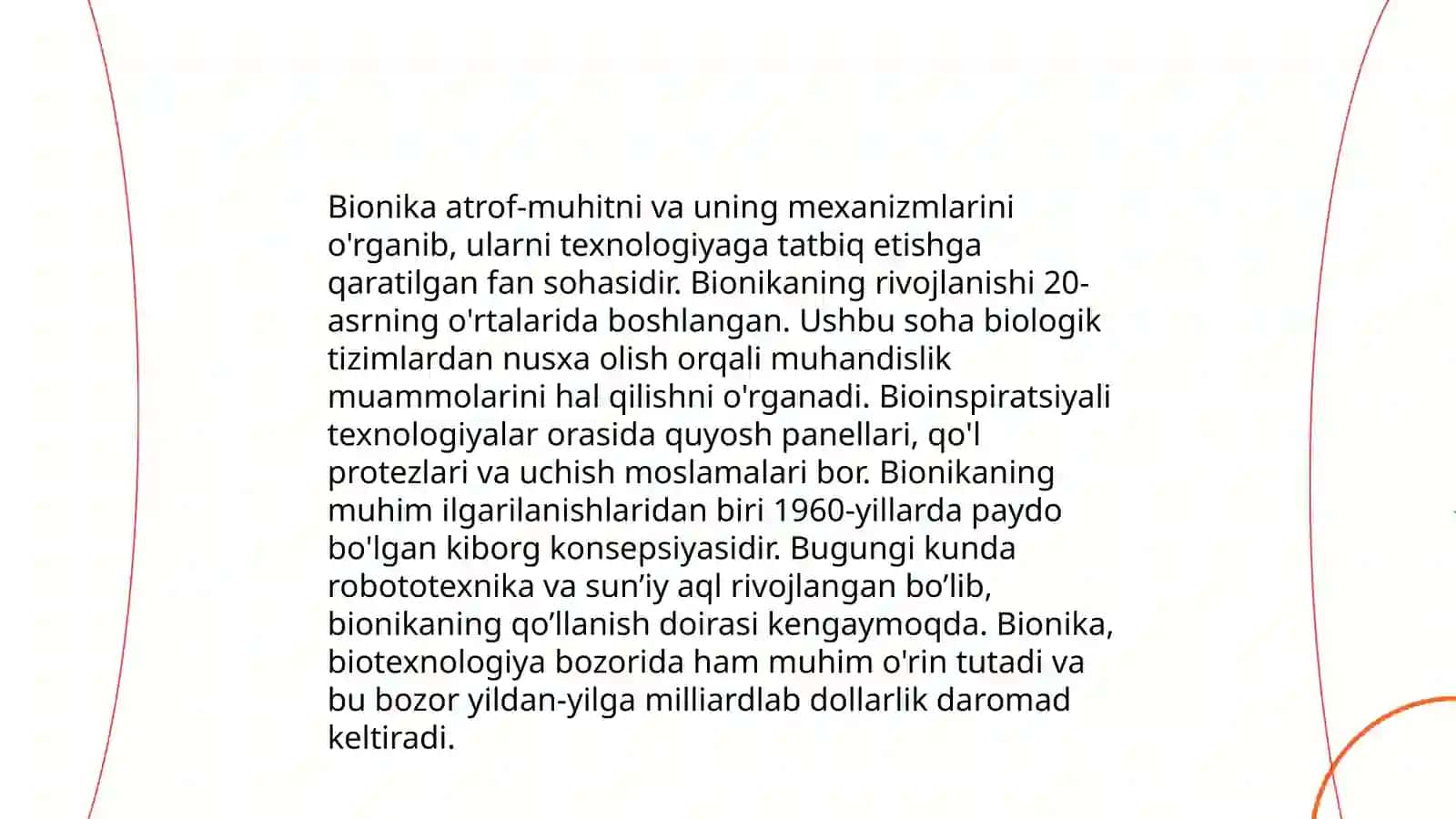 Bionika va biomimetik texnologiyalar 4