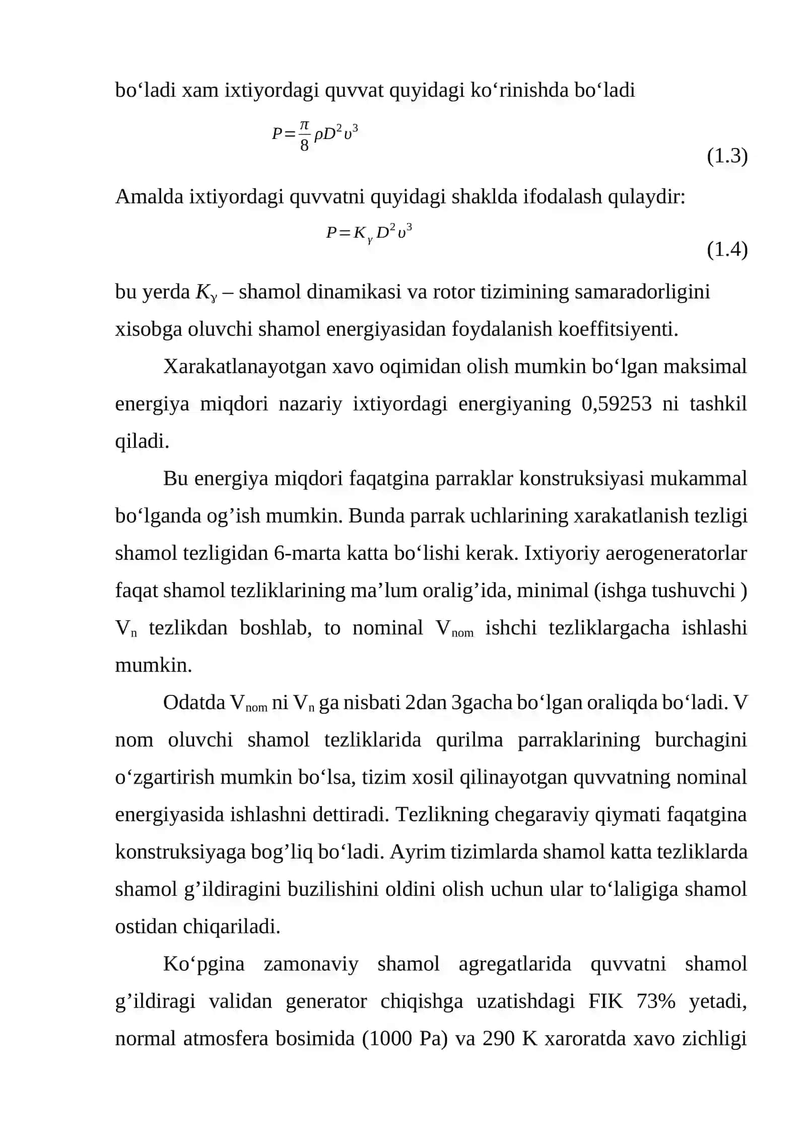 Shamol energiya resurslari va ularni kelib chiqishi 4