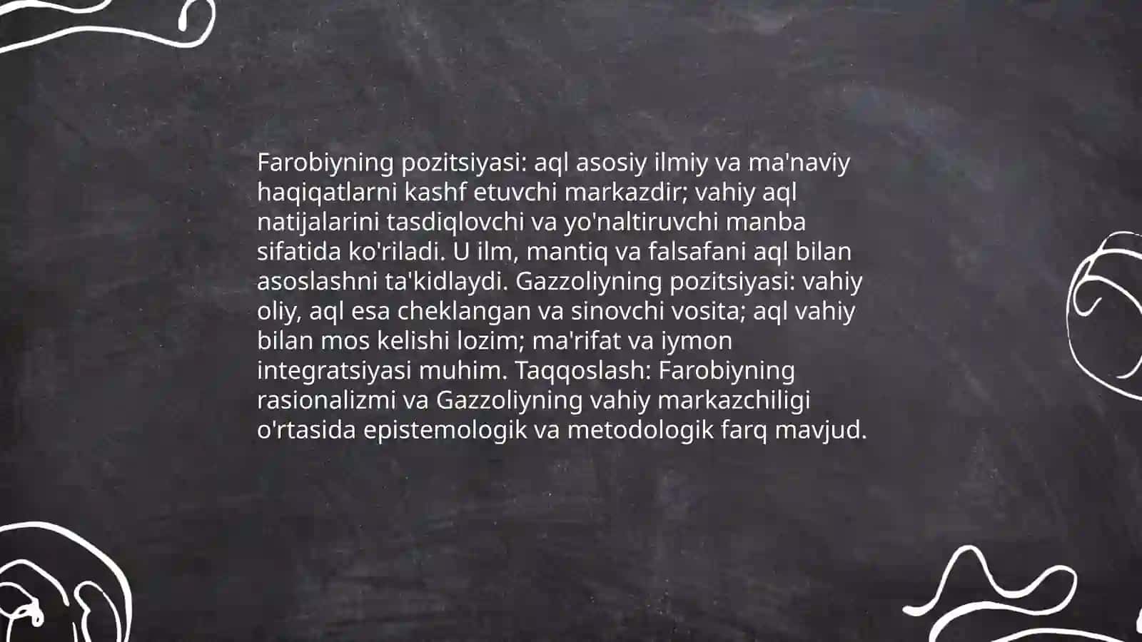 Abu Nasr Farobiy va Ĝazzoliyning falsafa ilmiga oid qarashlarini qiyosiy tahlil etish 4