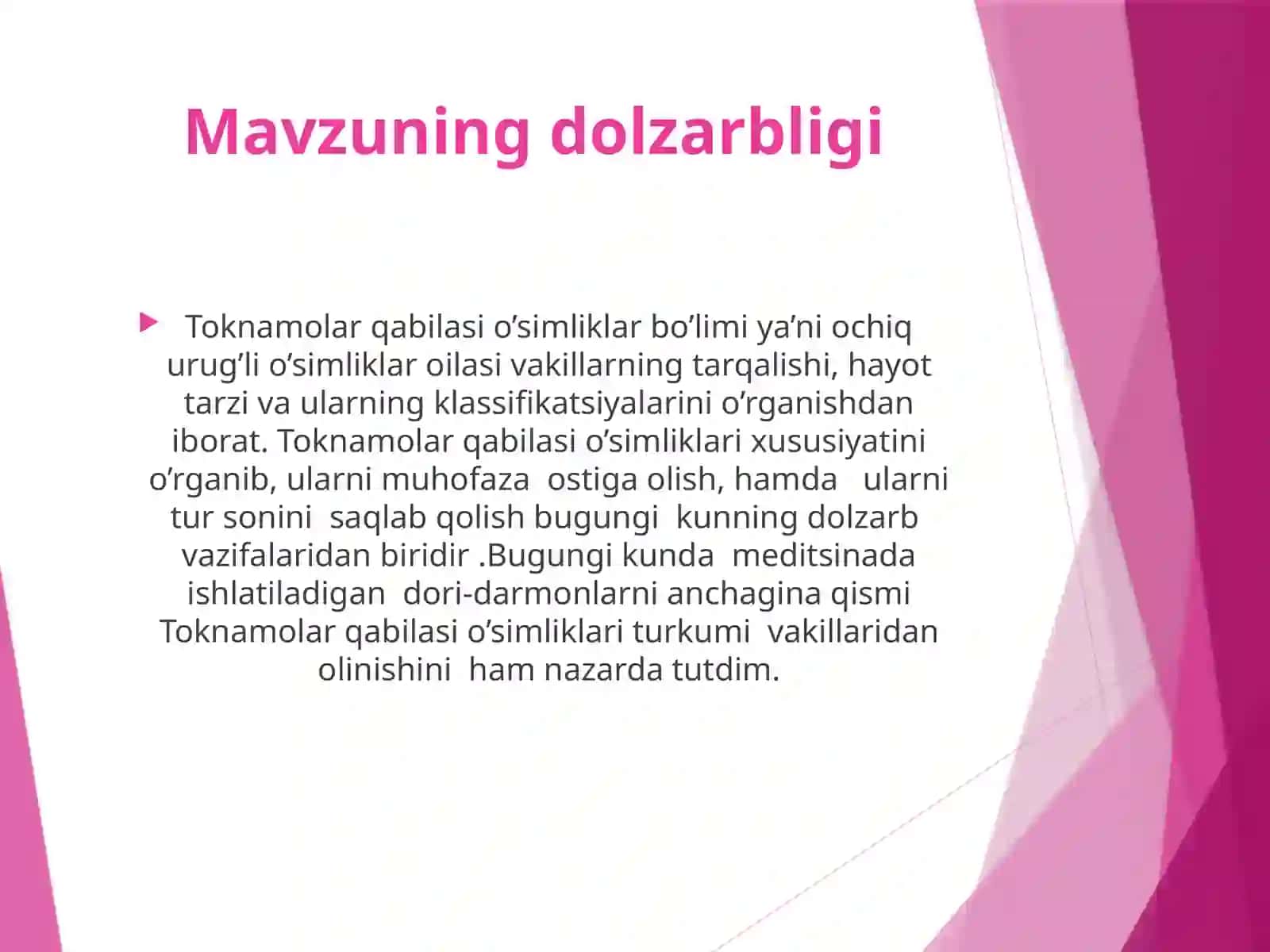 Toknamolar oilasi 4