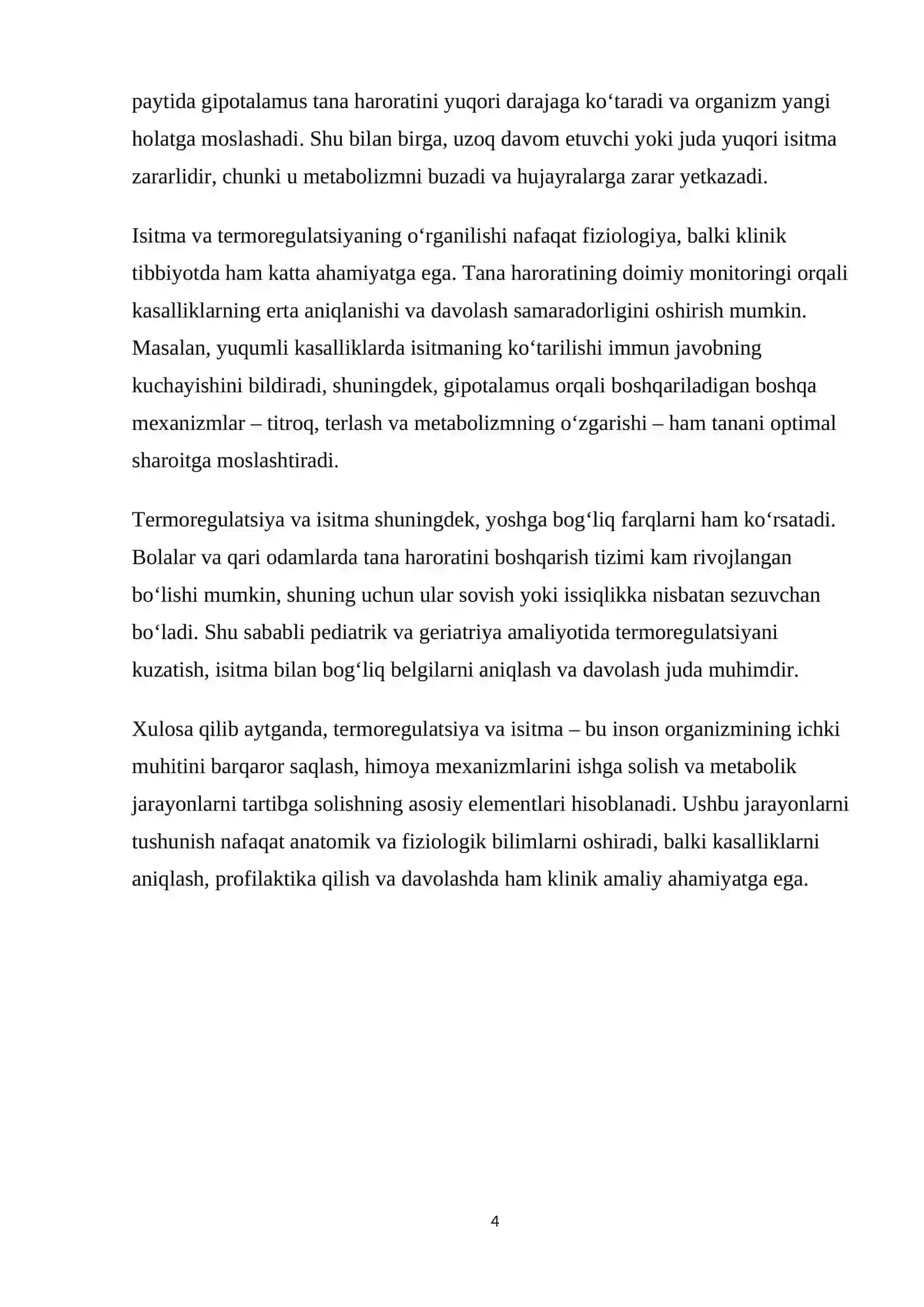 2-SON MARG`ILON ABU ALI IBN SINO NOMIDAGI JAMOAT SALOMATLIGI TIBBIYOT TEHNIKUMINING 25-11-GURUH TALABASI NUMONOVA ZIYODAXONNING ANATOMIYA FANIDAN REFERATI 4