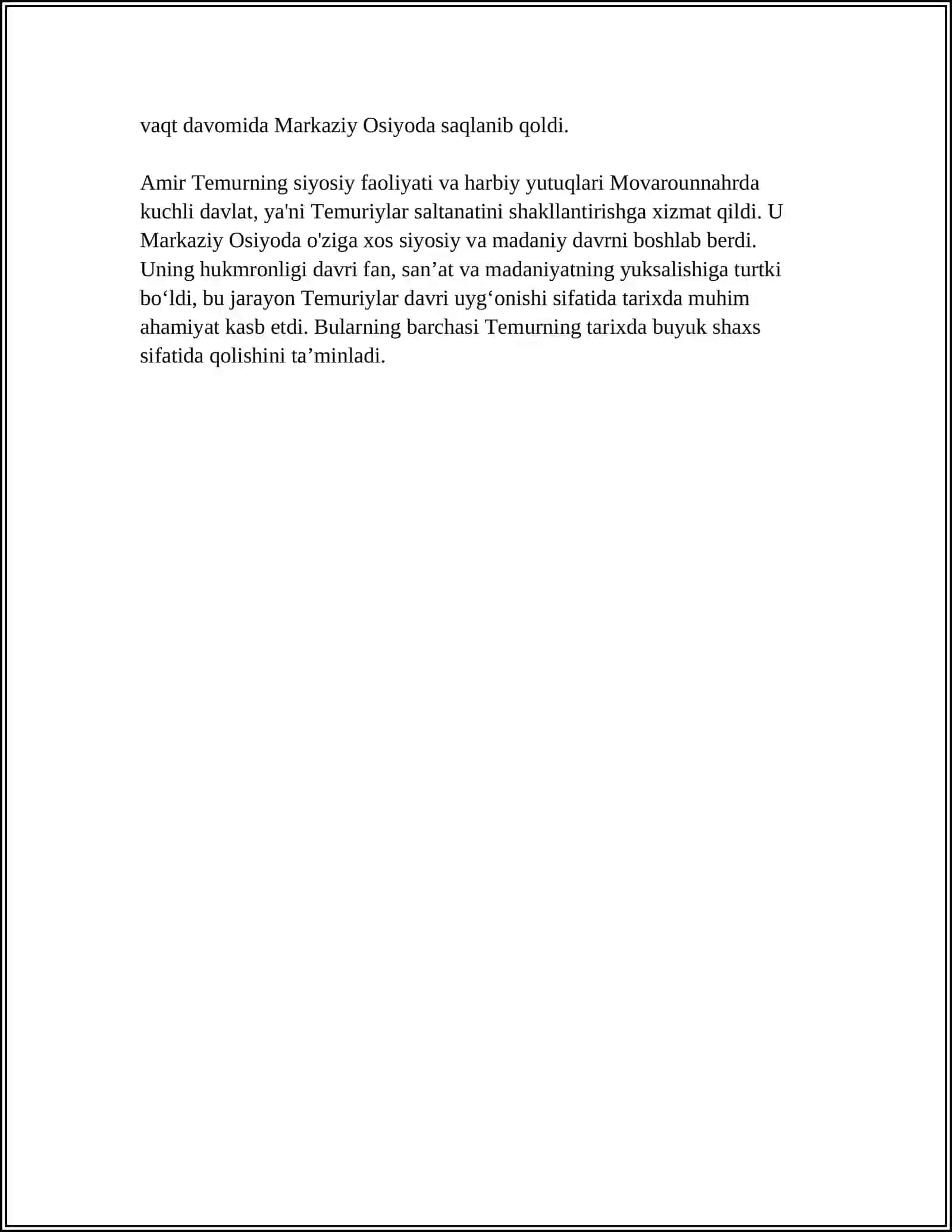 AMUR TEMUR DAVRI TARIXI 4