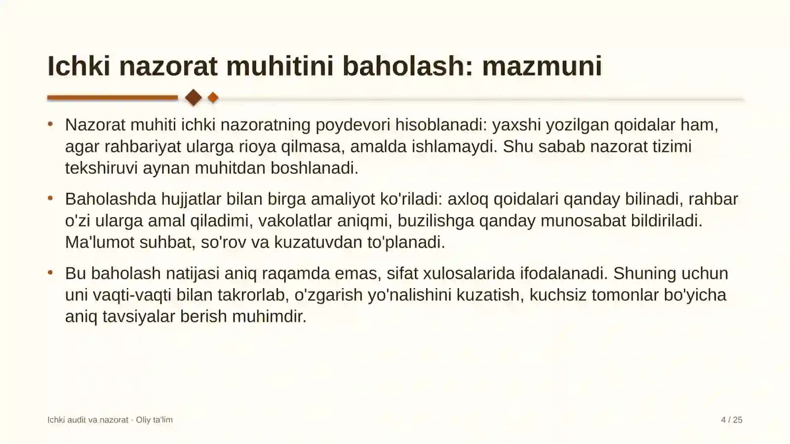 tarjima byurolarida ichki nazorat muhitini baholash 9388 4