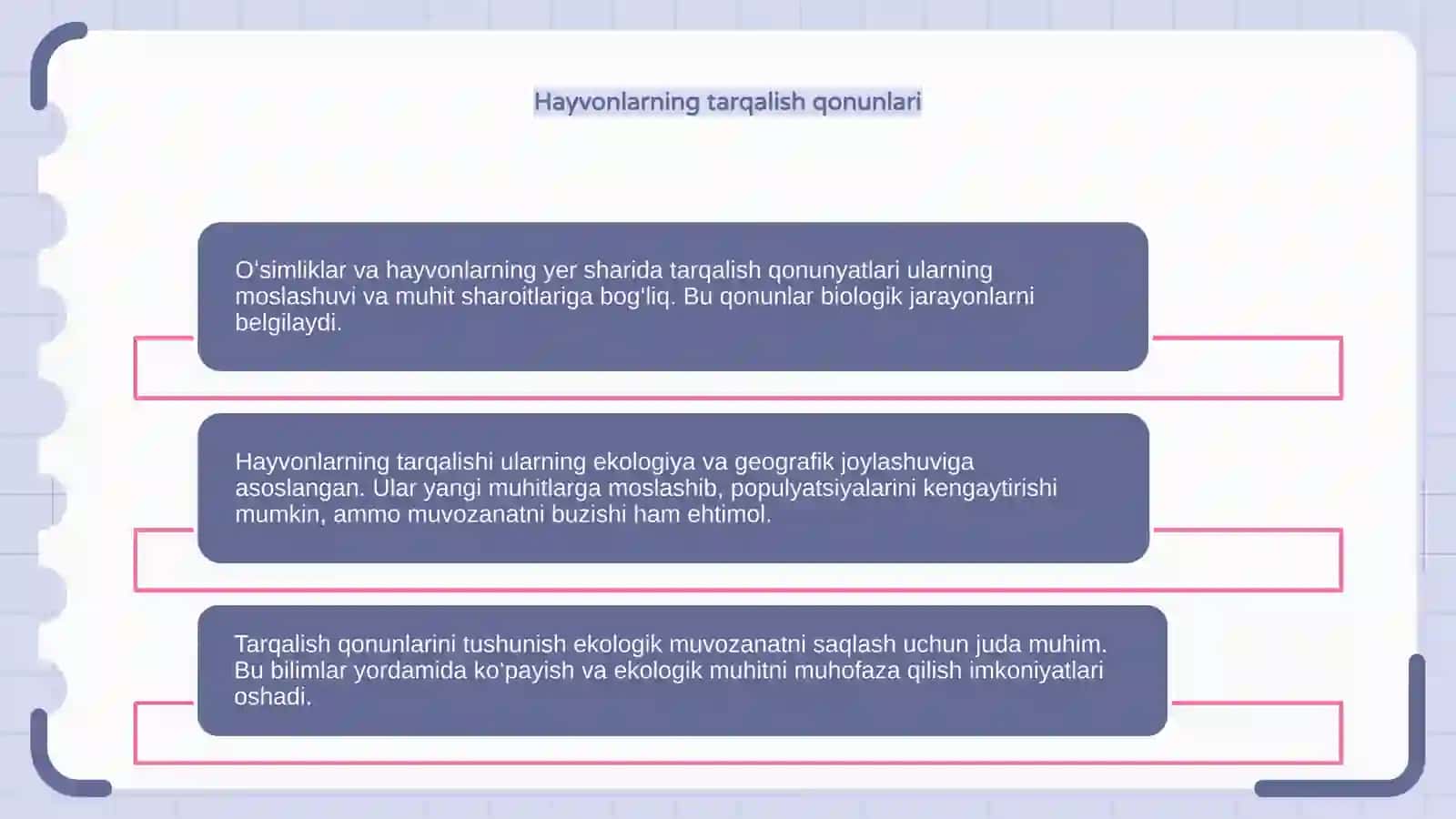 Oʻsimlik va hayvonlarni yer sharida tarqalish qonunyatlari 4