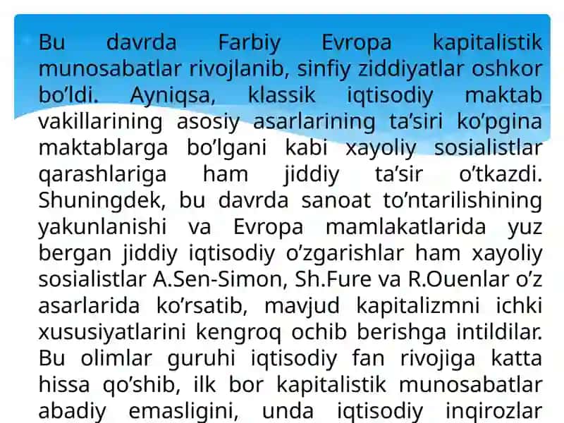 O‘ZBEKISTON RESPUBLIKASI OLIY TA’LIM, FAN VA INNOVATSIYALAR VAZIRLIGI TOSHKENT KIMYO-TEXNOLOGIYA INSTITUTI YANGIYER FILIALI IQTISODIY TA’LIMOTLAR TARIXI FANI BO‘YICHA 4
