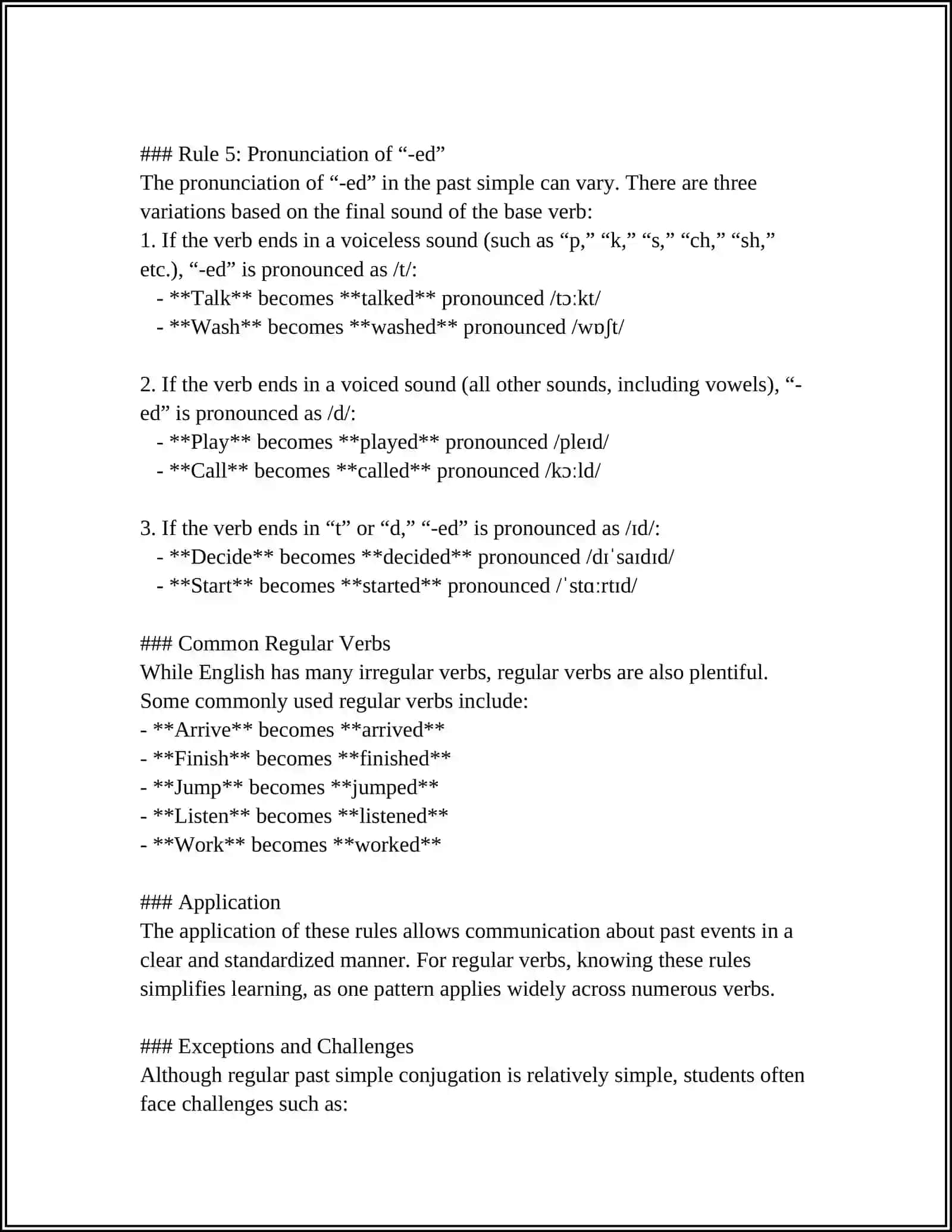PAST SIMPLE 4