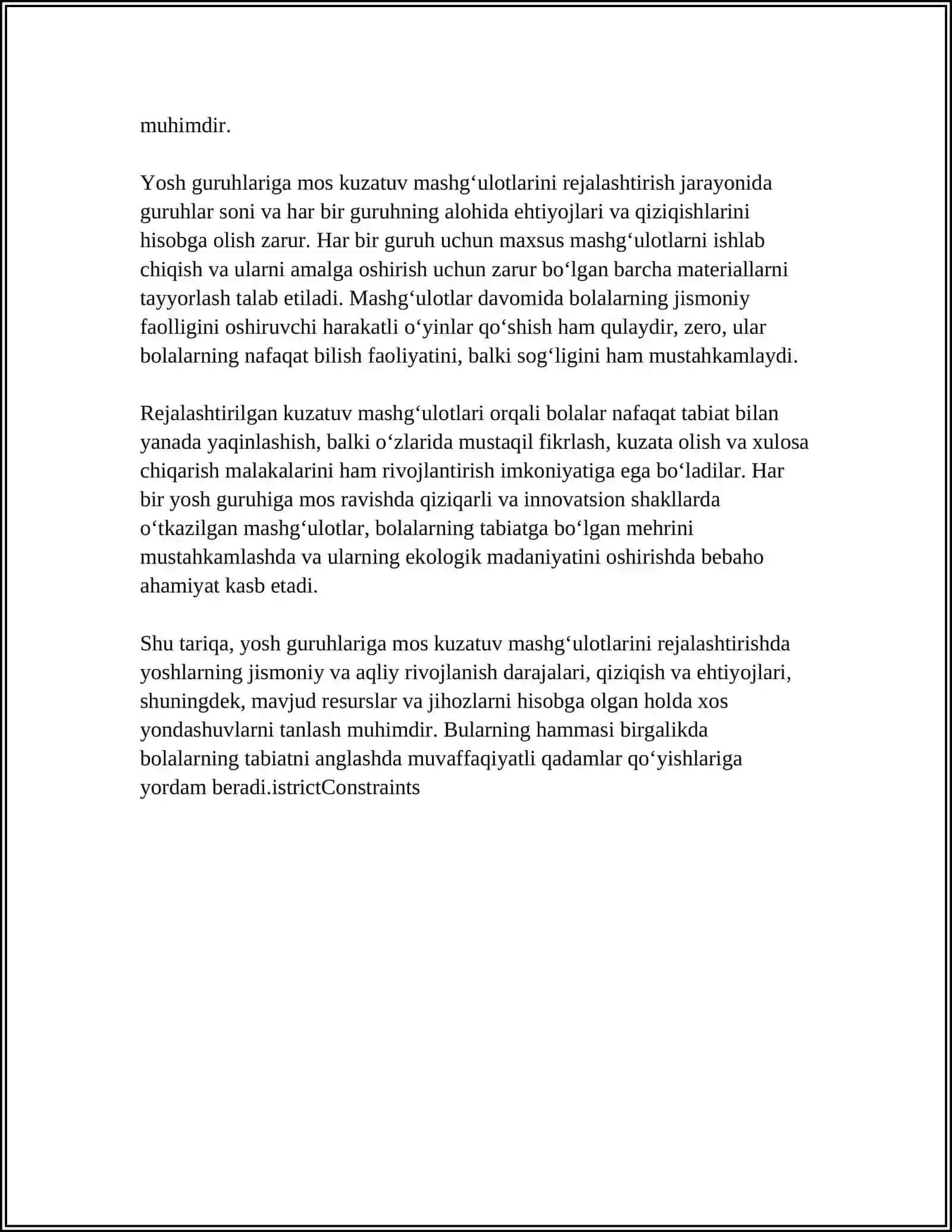 TURLI YOSH GURUH BOLALARINI TABIATNI KUZATISH ISHLARINI TASHKIL ETISH 4