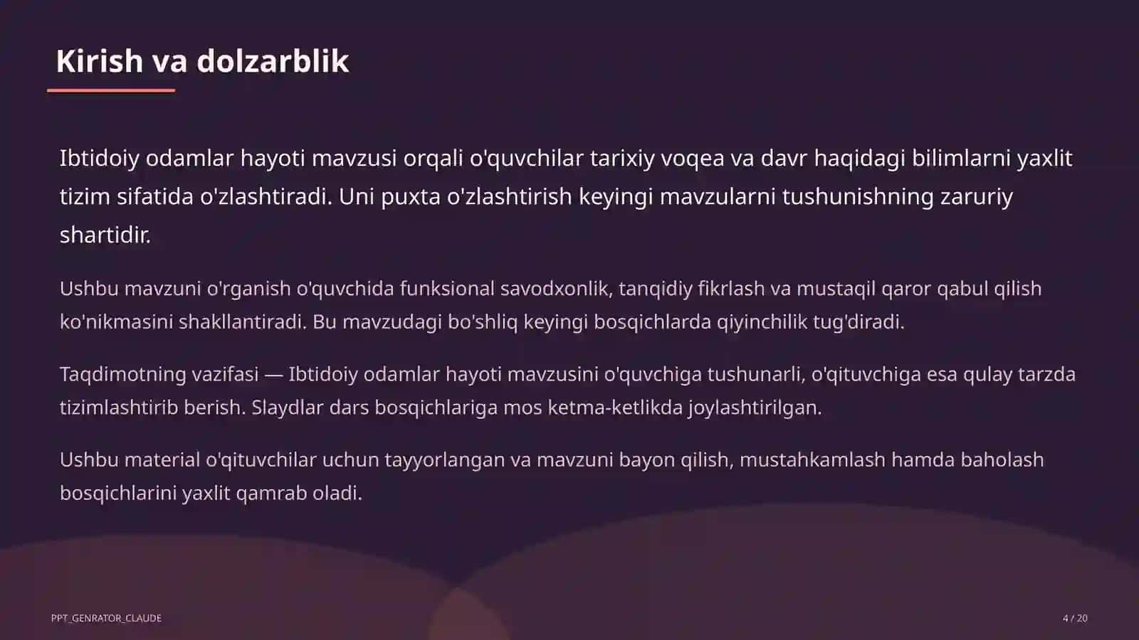 Ibtidoiy odamlar hayoti (5-sinf) 4