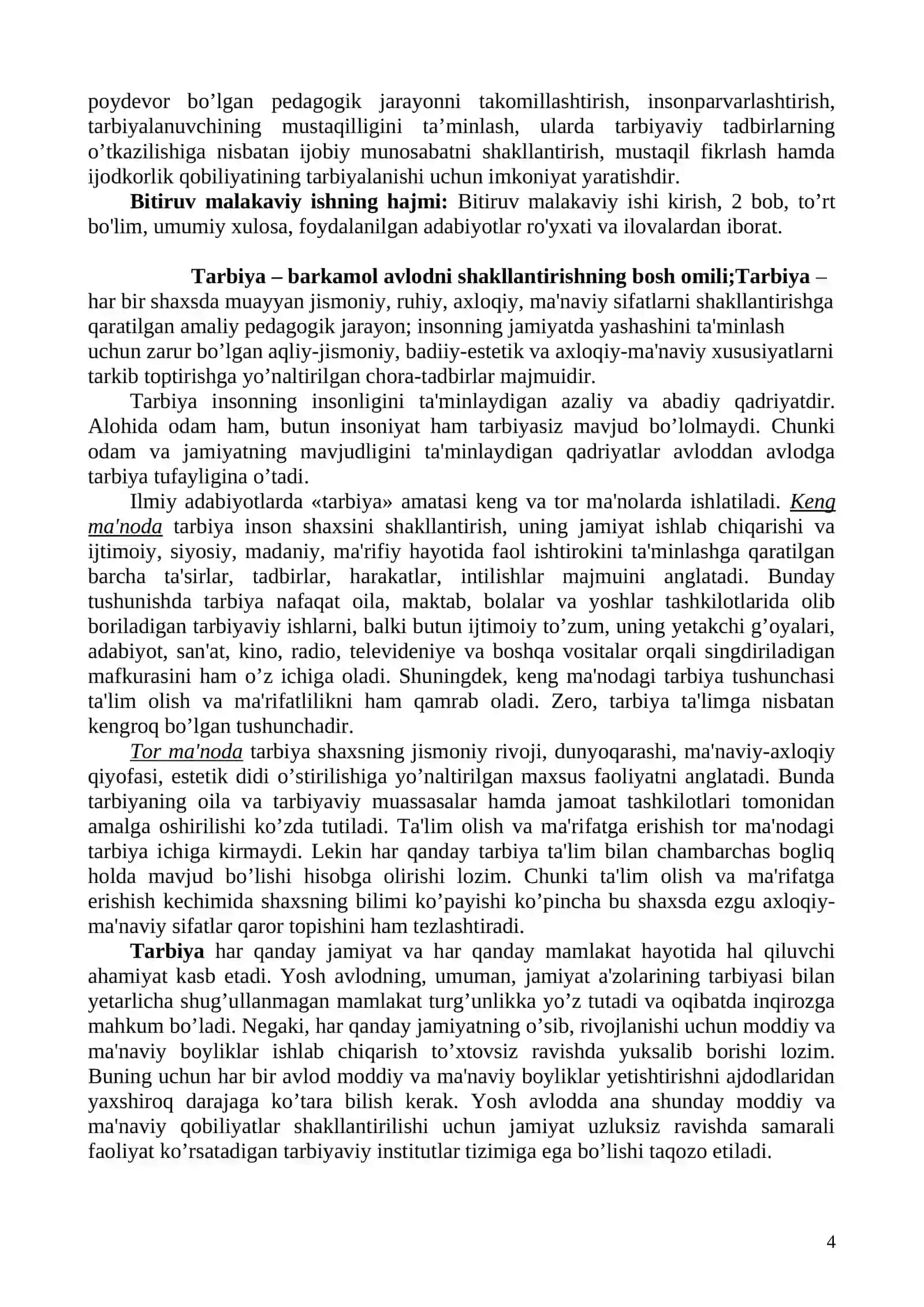 Texnologiya faninig tarbiyadagi o`rni 4