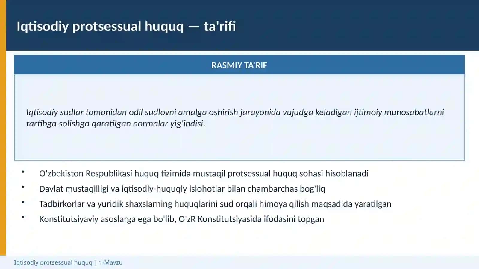 Iqtisodiy protsessual huquqiga kirish 4