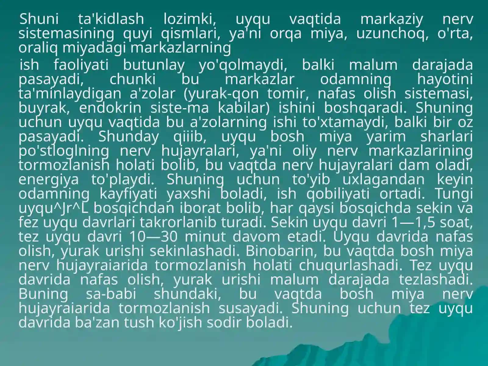 Uyquvatushko’rishgigenasi 4
