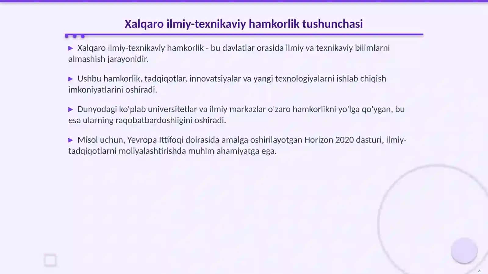 Xalqaro ilmiy-texnikaviy hamkorlik 4