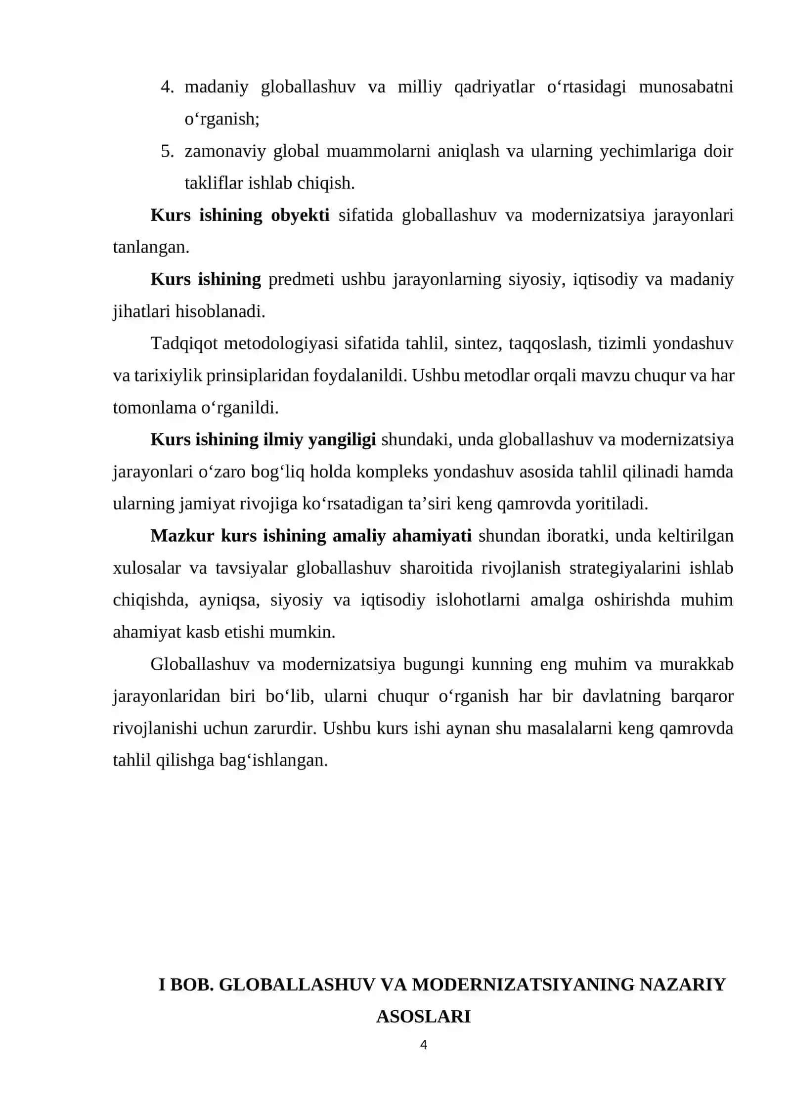GLOBALLASHUV VA MODERNIZATSIYANING NAZARIY ASOSLARI 4