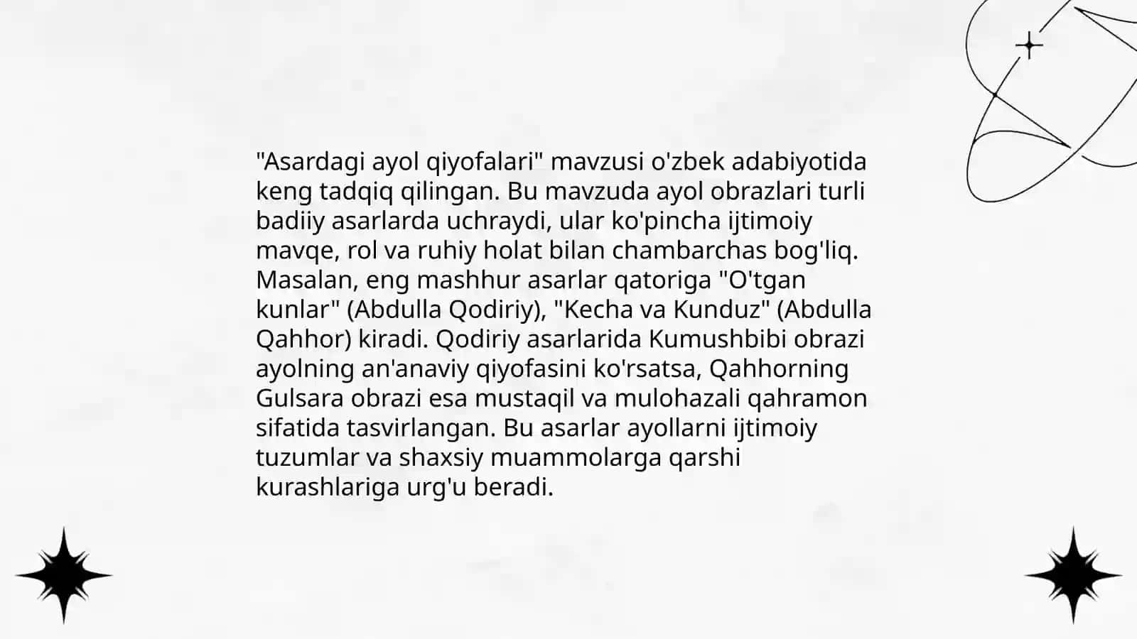 Abdulhamid Cho’lponning “Nonvoy qiz “ asari va Abdulla Qahhorning “ Dahshat” hikoyalarini taqqoslash 4