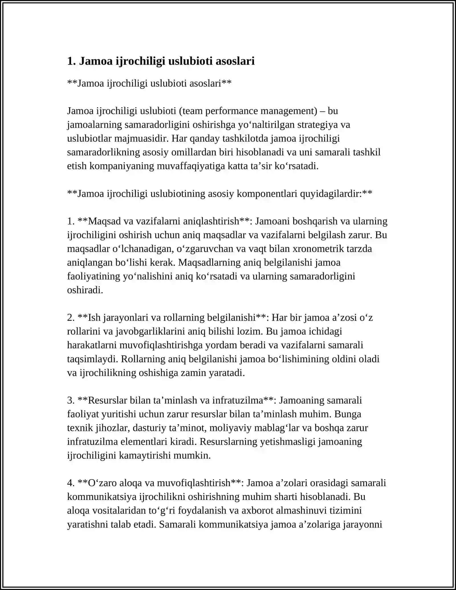 JAMOA IJROCHILIGI USLUBIYOTI KURSINING MAQSAD VA VAZIFALARI 4