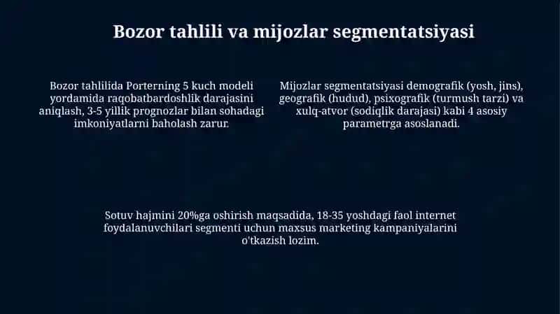 Biznesni rivojlantirish strategiyasi 4