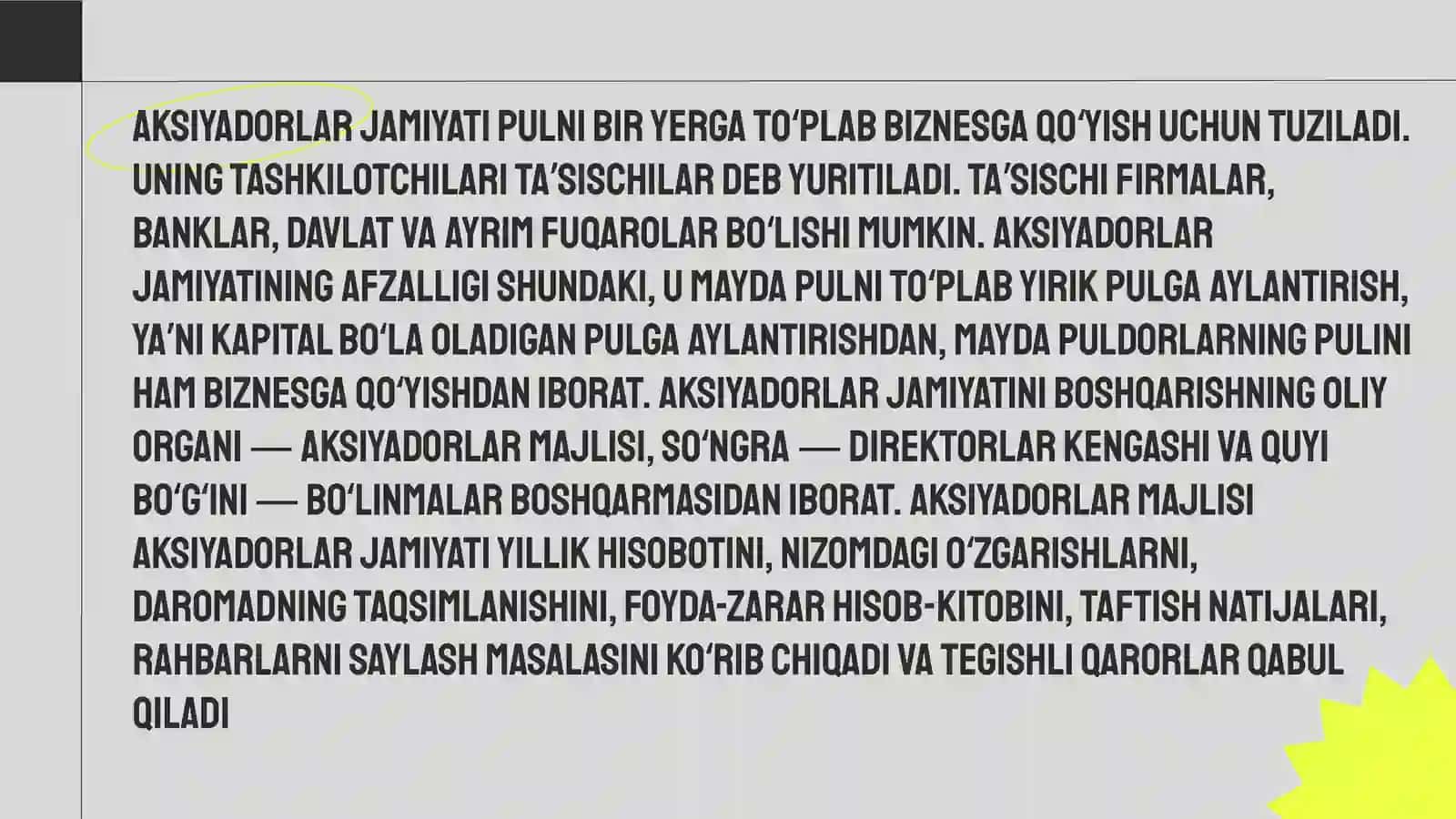 Aksiyadorlik jamiyatlari 4