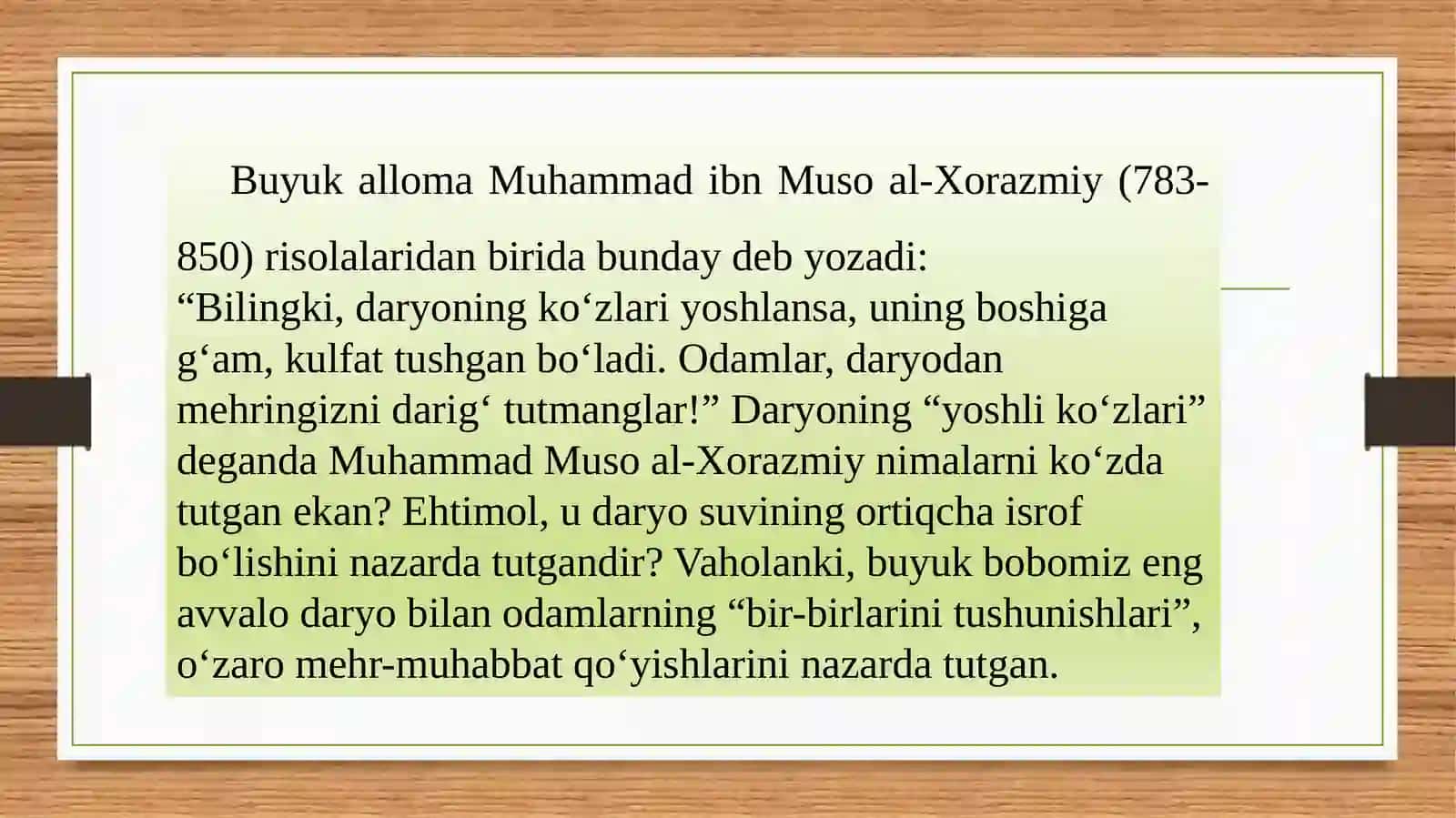 TABIAT BILAN TANISHTIRISHDA MUTAFAKKIRLAR MEROSIDAN FOYDALANISH 4