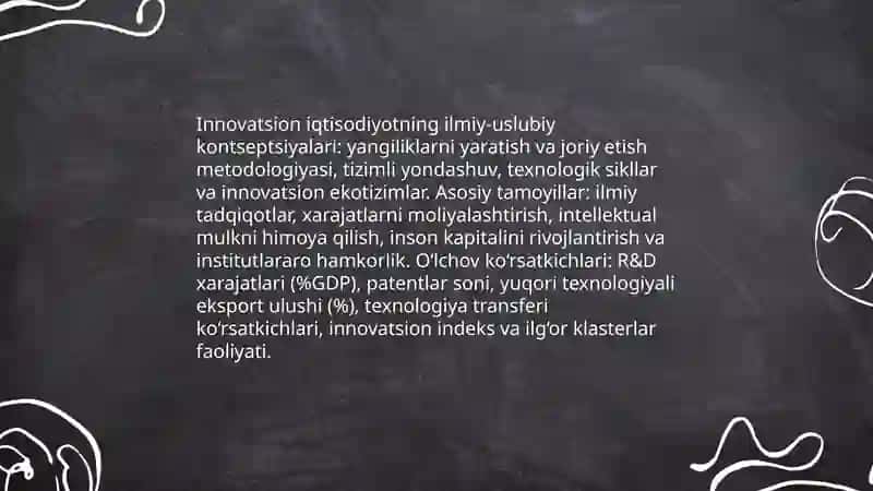 Innovatsion iqtisodiyotning ilmiy-uslubiy asoslari 4
