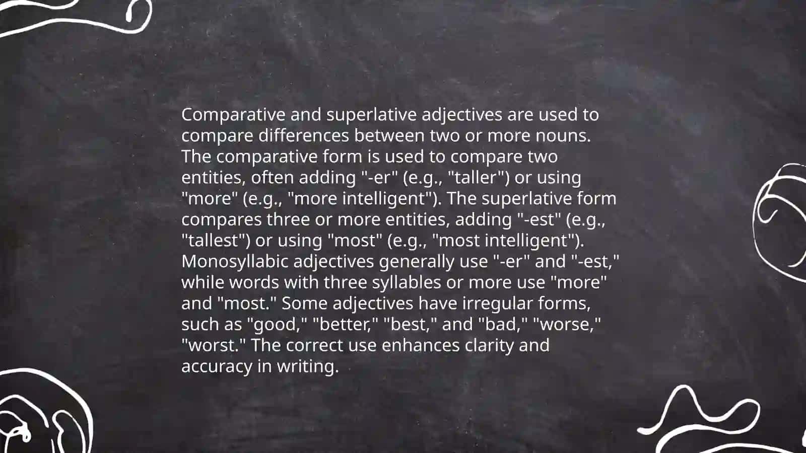 Plan: 1. Adjectives in Descriptive Writing 2. Comparative and Superlative Adjectives 3. Adjective Order in English 4