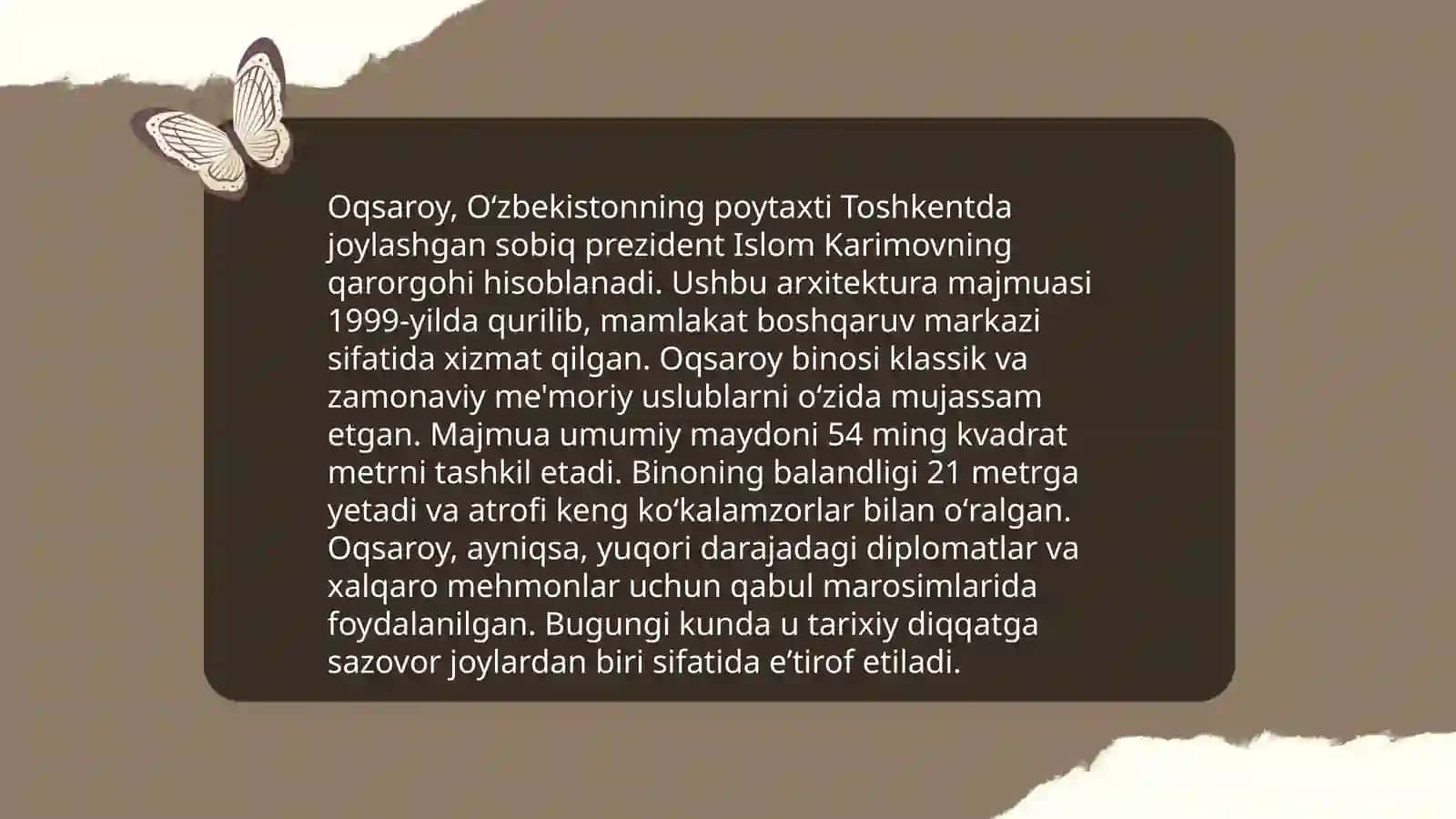 Oqsaroy majmuasi 4