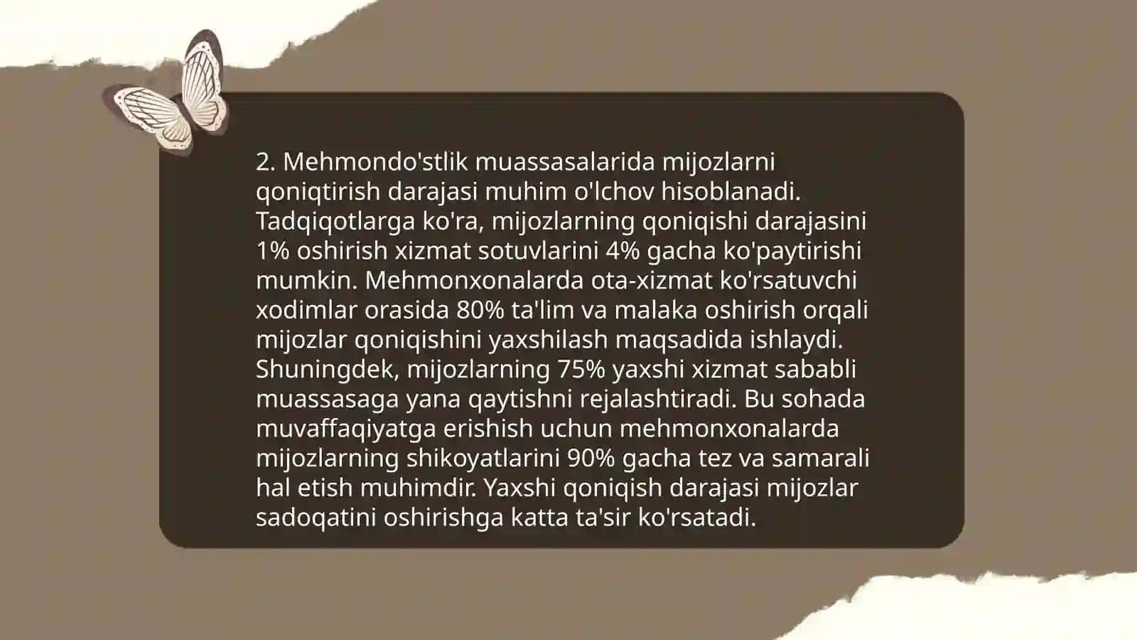 Mehmondo'stlik industriyasida sifat tushunchasi 4