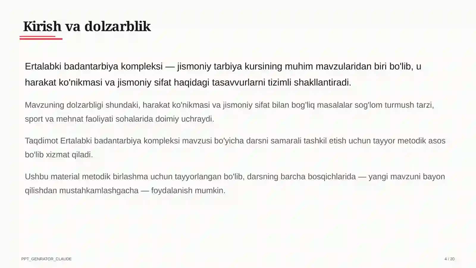 Ertalabki badantarbiya kompleksi (1-sinf) 4
